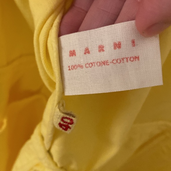 MARNI yellow coat size S/4 IT- 40 - Picture 7 of 10